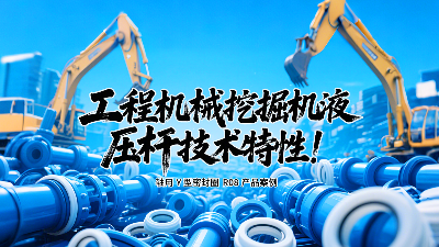 軸用Y型密封圈R08產(chǎn)品案例丨工程機(jī)械挖掘機(jī)液壓桿技術(shù)特性！