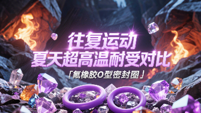 氟橡膠O型密封圈 ? 往復(fù)運(yùn)動夏天超高溫耐受對比！?