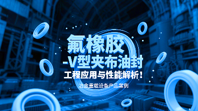 冶金重載設備丨氟橡膠V型夾布油封的工程應用與性能解析！