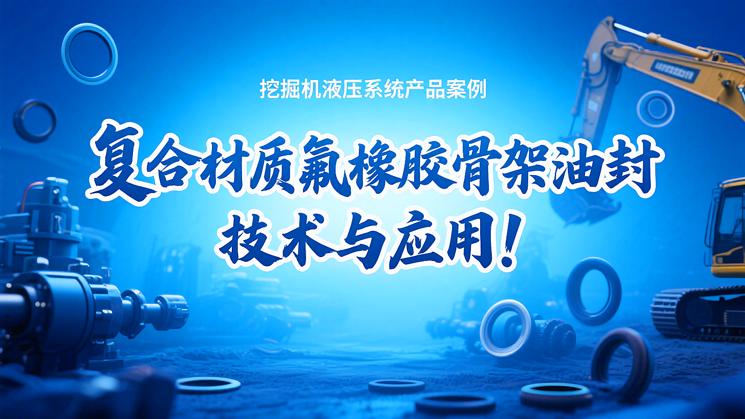 挖掘機液壓系統(tǒng)丨復合材質氟橡膠骨架油封的技術與應用！