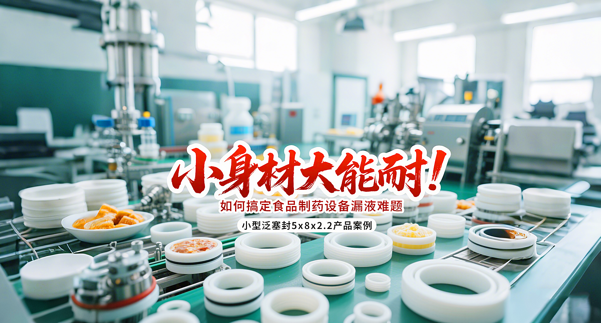小型泛塞封5x8x2.2產(chǎn)品案例 ? 小身材大能耐：這款密封圈如何搞定食品制藥設(shè)備漏液難題！
